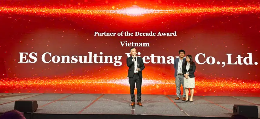 Partner of the Decade Award 授賞式でのスピーチ風景